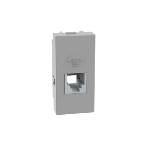 Modulo Tomada Telefone RJ11 1m Cinza Matix Go Legrand