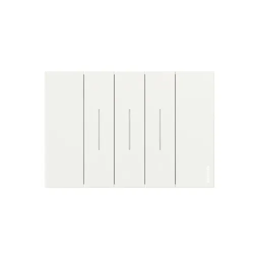 Placa De Acabamento 3 Modulos Branco Living Now Bticino