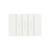 Placa De Acabamento 3 Modulos Branco Living Now Bticino