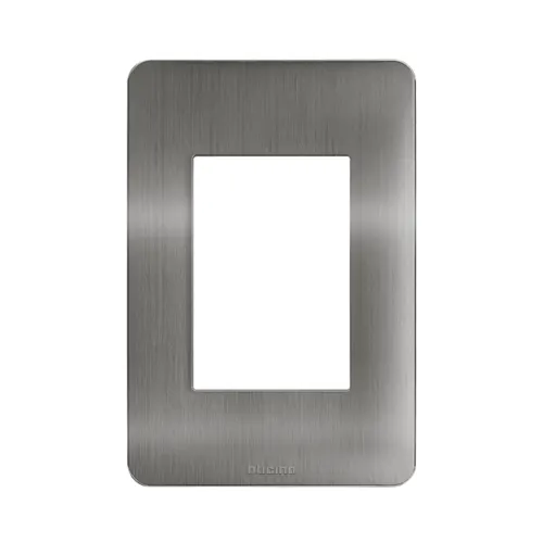 Placa 3 Postos 4X2 Aluminio Steel Matix Go Legrand