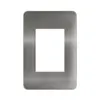 Placa 3 Postos 4X2 Aluminio Steel Matix Go Legrand