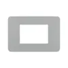 Placa 3 Postos 4X2 Cinza Matix Go Legrand