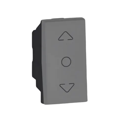 Interruptor Reversao Cortina 1M Quadrado Magnesio Arteor Legrand