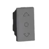 Interruptor Reversao Cortina 1M Quadrado Magnesio Arteor Legrand