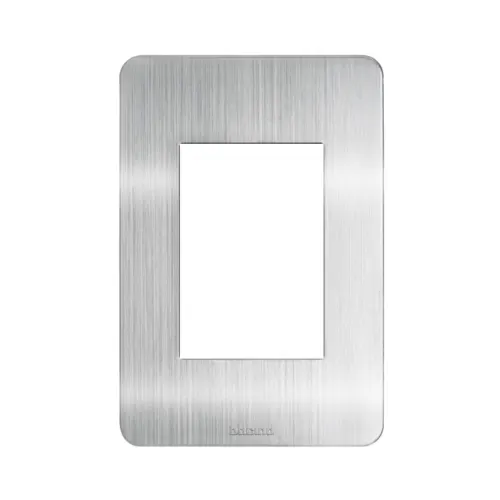 Placa 3 Postos 4X2 Aluminio Natural Matix Go Legrand