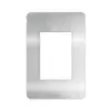 Placa 3 Postos 4X2 Aluminio Natural Matix Go Legrand