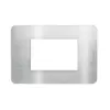 Placa 3 Postos 4X2 Aluminio Natural Matix Go Legrand