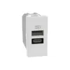 Carregador USB A+C 15W 1m Branca Matix Go Legrand