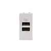 Carregador USB A+C 15W 1m Branca Matix Go Legrand