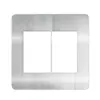 Placa 3+3 Postos 4x4 Aluminio Natural Matix Go Legrand