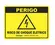 Placa Em Poliestireno 15X20Cm - Perigo Risco De Choque Eletrico Sinalize