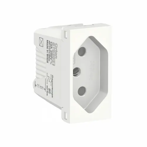 Modulo Tomada 2P+T 10A 250V 1M Branco Orion Schneider