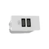 Carregador USB C+C 15W 1m Branca Matix Go Legrand