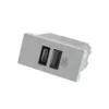 Carregador USB A+C 15W 1m Cinza Matix Go Legrand
