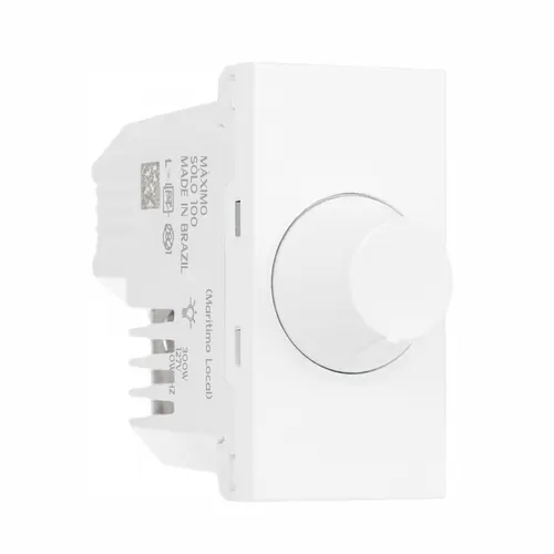 Modulo Dimmer Rotativo 127V Lampada Resistiva AB 1M Branco Orion Schneider