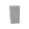 Modulo Pulsador com Reversao e Intertravamento Cinza Matix Go Legrand