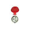 Acoplamento Newkon 2P+T 32A 380/440V 9H IP44 Vermelho Steck
