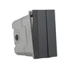 Modulo Duplo Interruptor Simples 10AX 250V 2M Grafite Orion Schneider