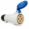 Acoplamento Newkon 3P+T 32A 200/250V 9H IP44 Azul Steck
