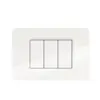 Conjunto Interruptor Simples 10AX 4X2 Branca Matix Go Legrand