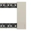 Placa De acabamento 7x2 6 Modulos Sand Living Now - Bticino