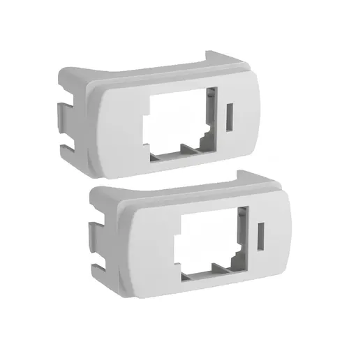 Modulo Adaptador RJ45 Keyst 1M 2 Unids Branca Miluz Schneider