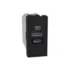 Carregador USB A+C 15W 1m Preta Matix Go Legrand