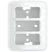 Caixa e Placa Sobrepor 3 Pos Compose Branco Weg