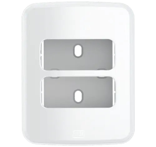 Caixa e Placa Sobrepor 2 Pos Compose Branco Weg