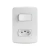 Conjunto 1 Interruptor Simples + 1 Tomada Miluz Schneider