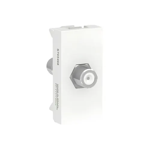 Modulo Tomada Antena TV Coaxial Antibact 1M Branco Orion Schneider
