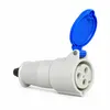 Acoplamento Newkon 2P+T 16A 200/250V 6H IP44 Azul Steck