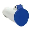 Acoplamento Newkon 2P+T 16A 200/250V 6H IP44 Azul Steck