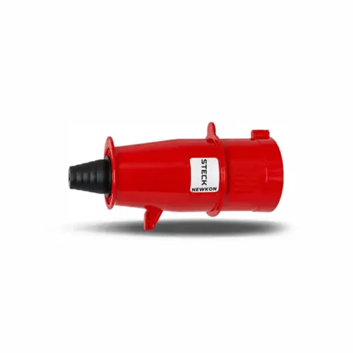 Plug Newkon 3P+T 16A 380/440V 6H IP44 Vermelho Steck