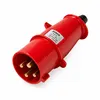 Plug Newkon 3P+T 16A 380/440V 6H IP44 Vermelho Steck
