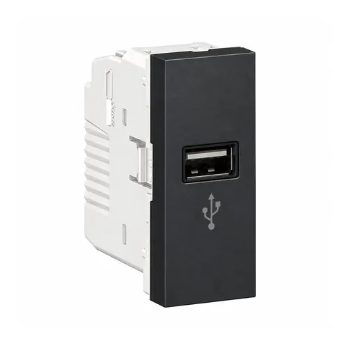 Modulo Tomada USB Conector de Dados 1M Grafite Orion Schneider