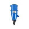 Plug Newkon 2P+T 16A 200/250V 6H IP44 Azul Steck