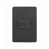 Conjunto Interruptor Simples 10AX 250V Grafite Orion Schneider