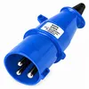 Plug Newkon 2P+T 32A 200/250V 6H IP44 Azul Steck
