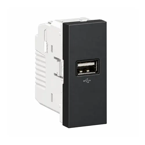 Modulo Tomada Carregador USB 1A Grafite Orion Schneider