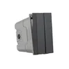 Modulo Duplo Pulsador Universal 10A 250V 2M Grafite Orion Schneider