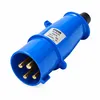 Plug Newkon 3P+T 16A 200/250V 9H IP44 Azul Steck