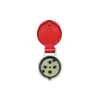 Acoplamento Newkon 3P+T 16A 380/440V 6H IP44 Vermelho Steck