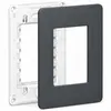 Placa + Suporte 4X2 3P Grafite Dark Orion Schneider