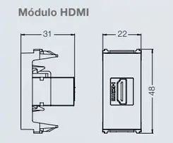 Modulo Tomada Hdmi Esatta Branco Weg