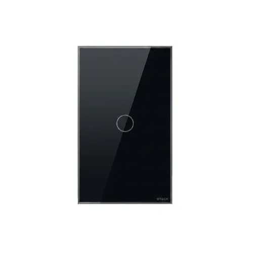 Interruptor Wi-Fi 4X2" 1 Modulo Preto Ambiente Steck
