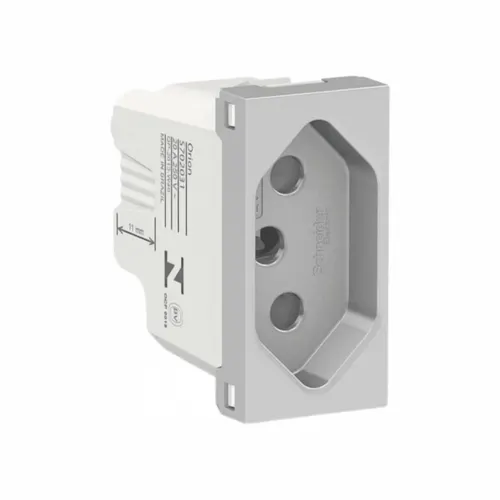 Modulo Tomada BR 2P+T 20A 250V 1M Aluminio Orion Schneider