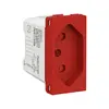 Modulo Tomada 2P+T 10A 250V 1M Vermelho Orion Schneider