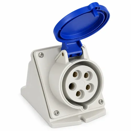 Tomada De Sobrepor Newkon 3P+N+T 32A 200/250V 9H Azul IP44 Steck