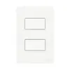 Conjunto 1 Interruptor Simples + Interruptor Paralelo 10A 250V Branco Orion Schneider